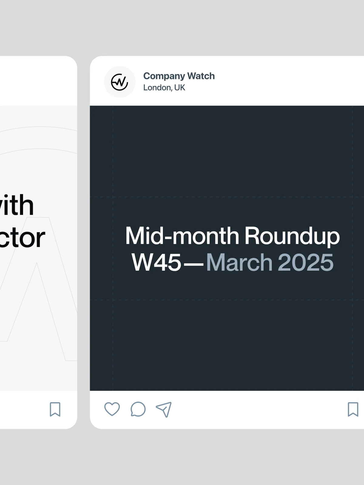 Social media posts mockup