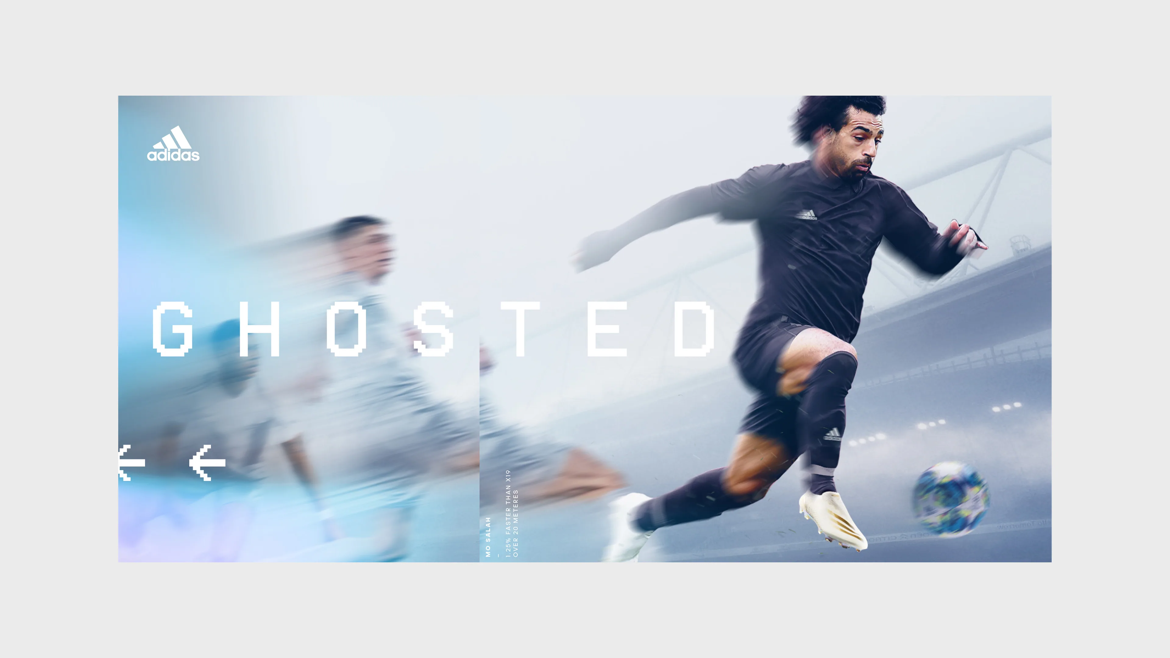 Key visual mockup, pixel typography