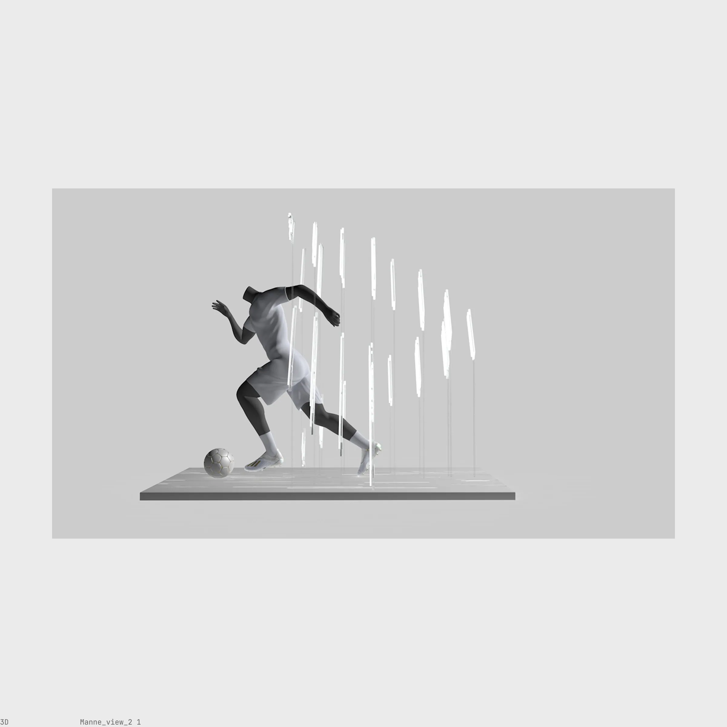 In store sculpture mockup