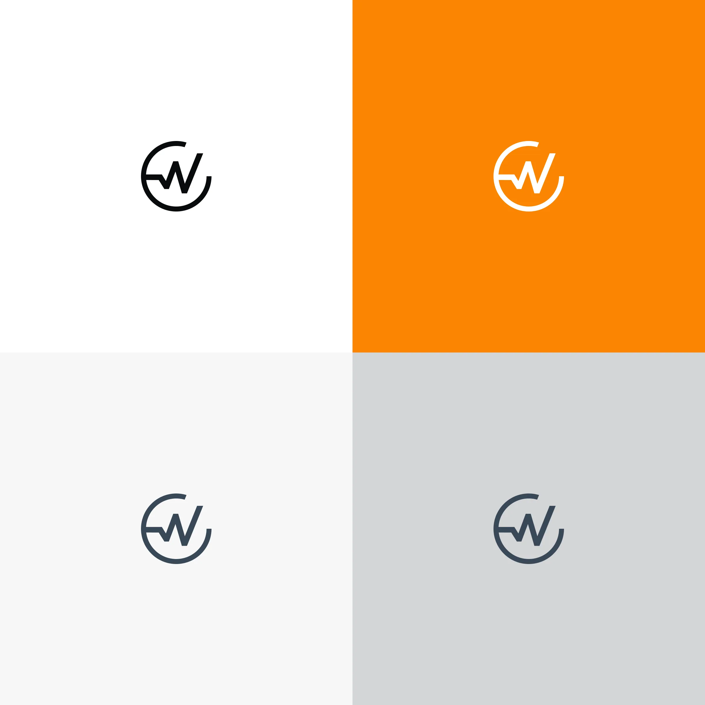 Icon on coloured backgrounds