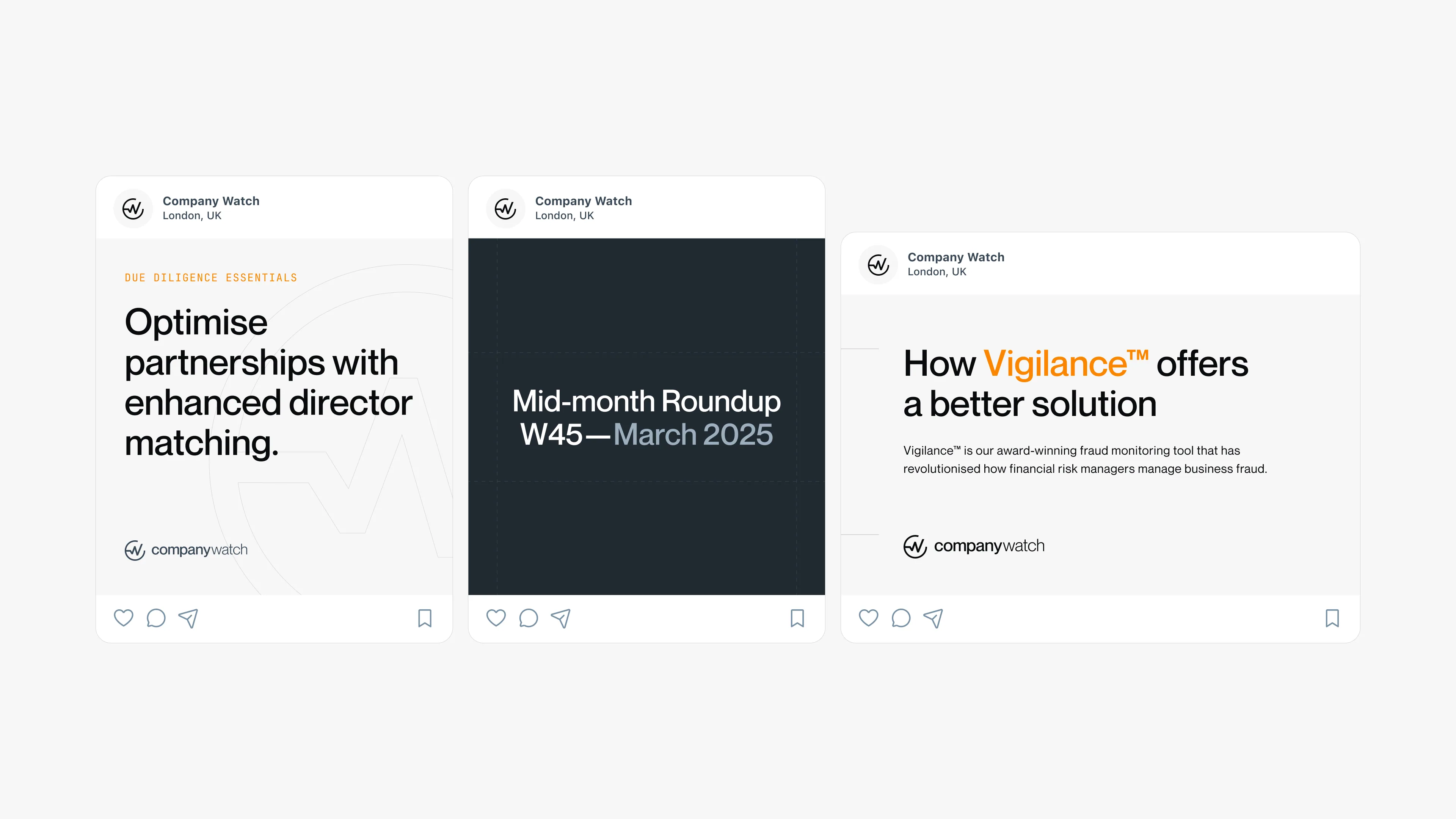 Social media examples