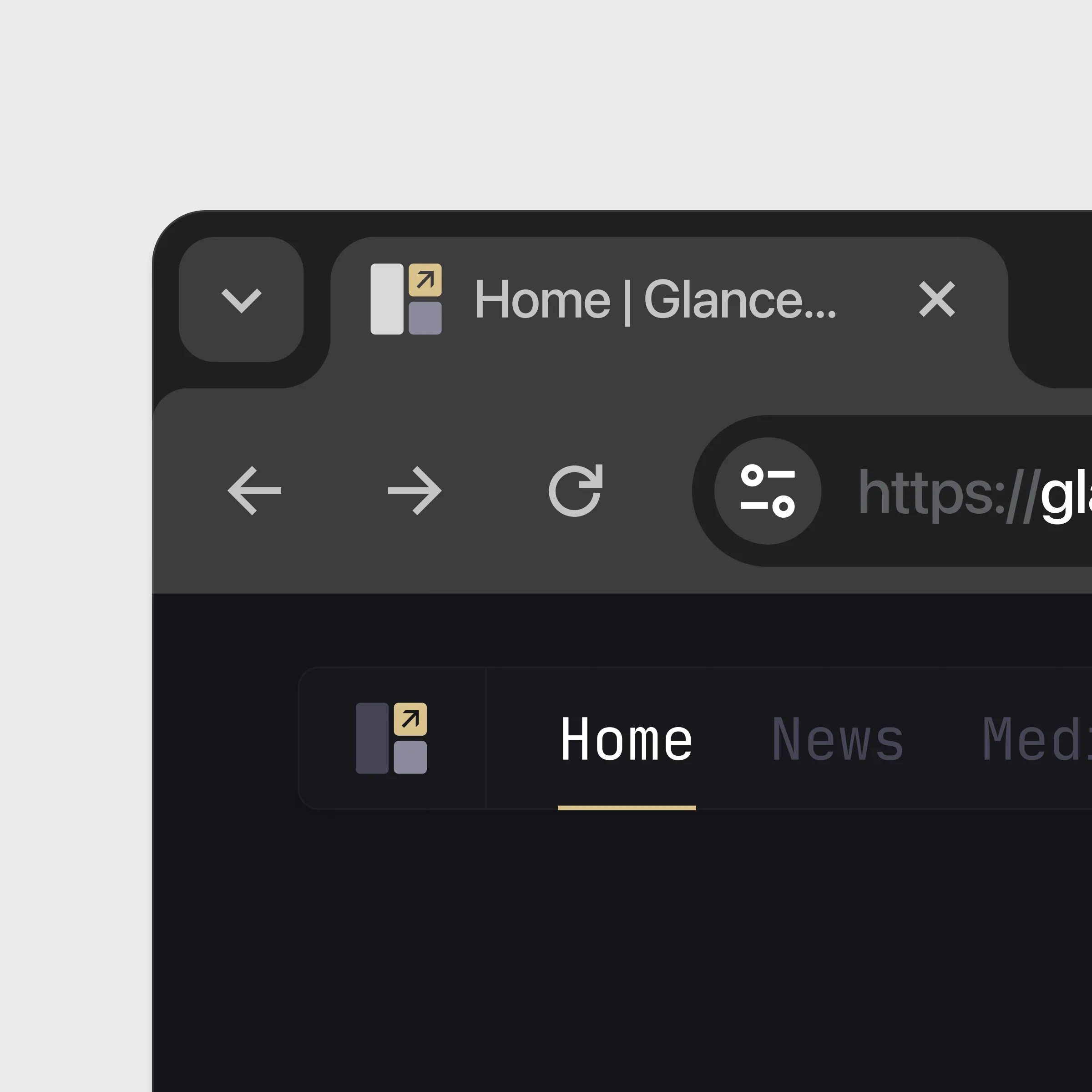 Favicon browser mockup
