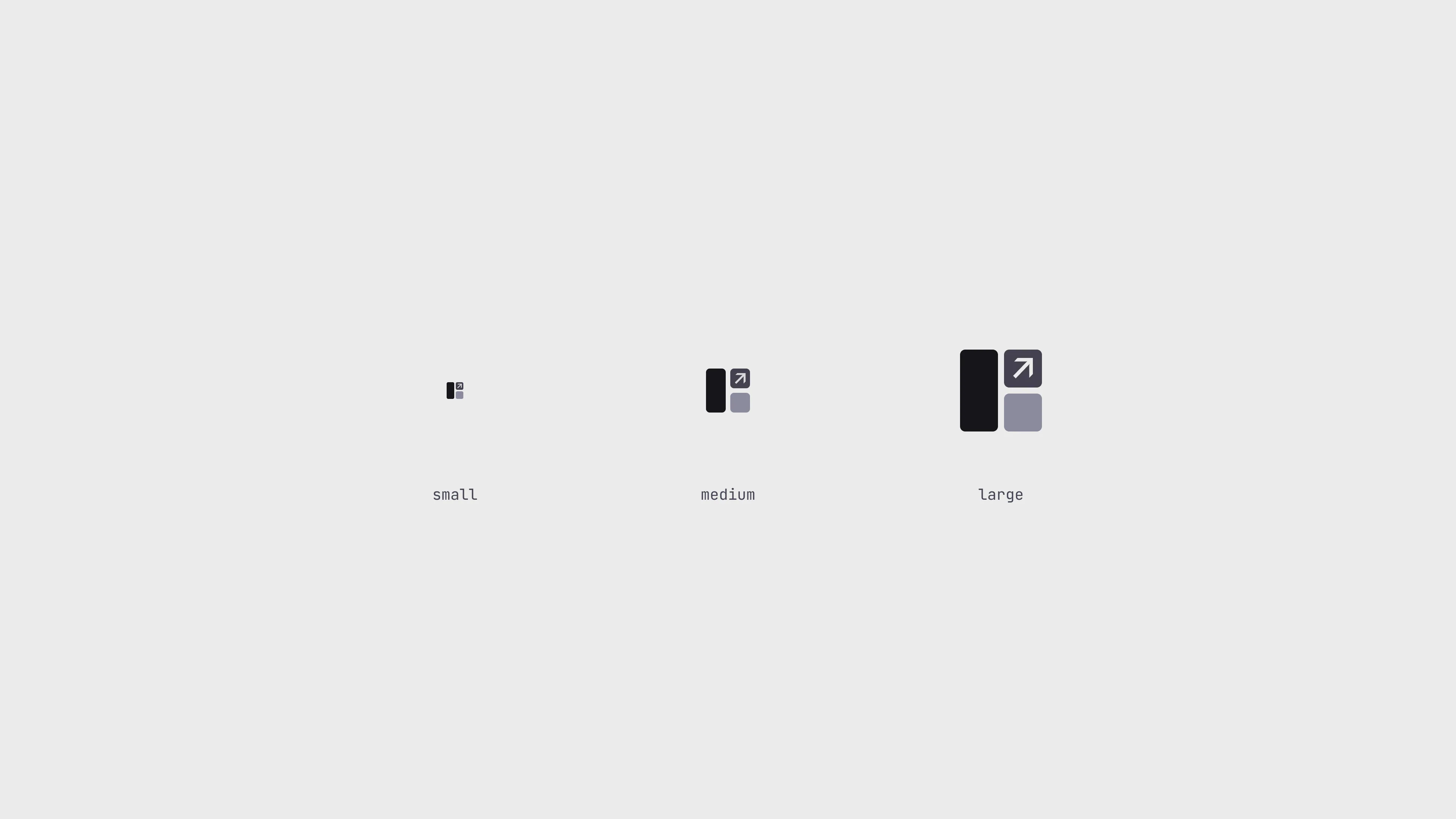 Glance icon at 3x sizes