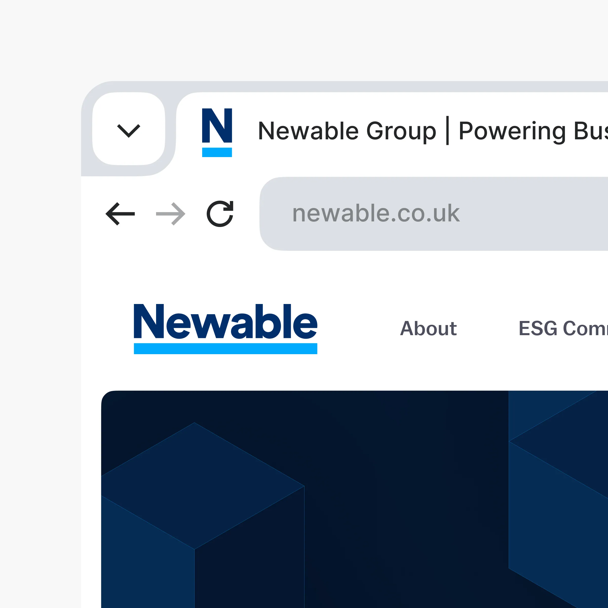 Newable favicon mockup