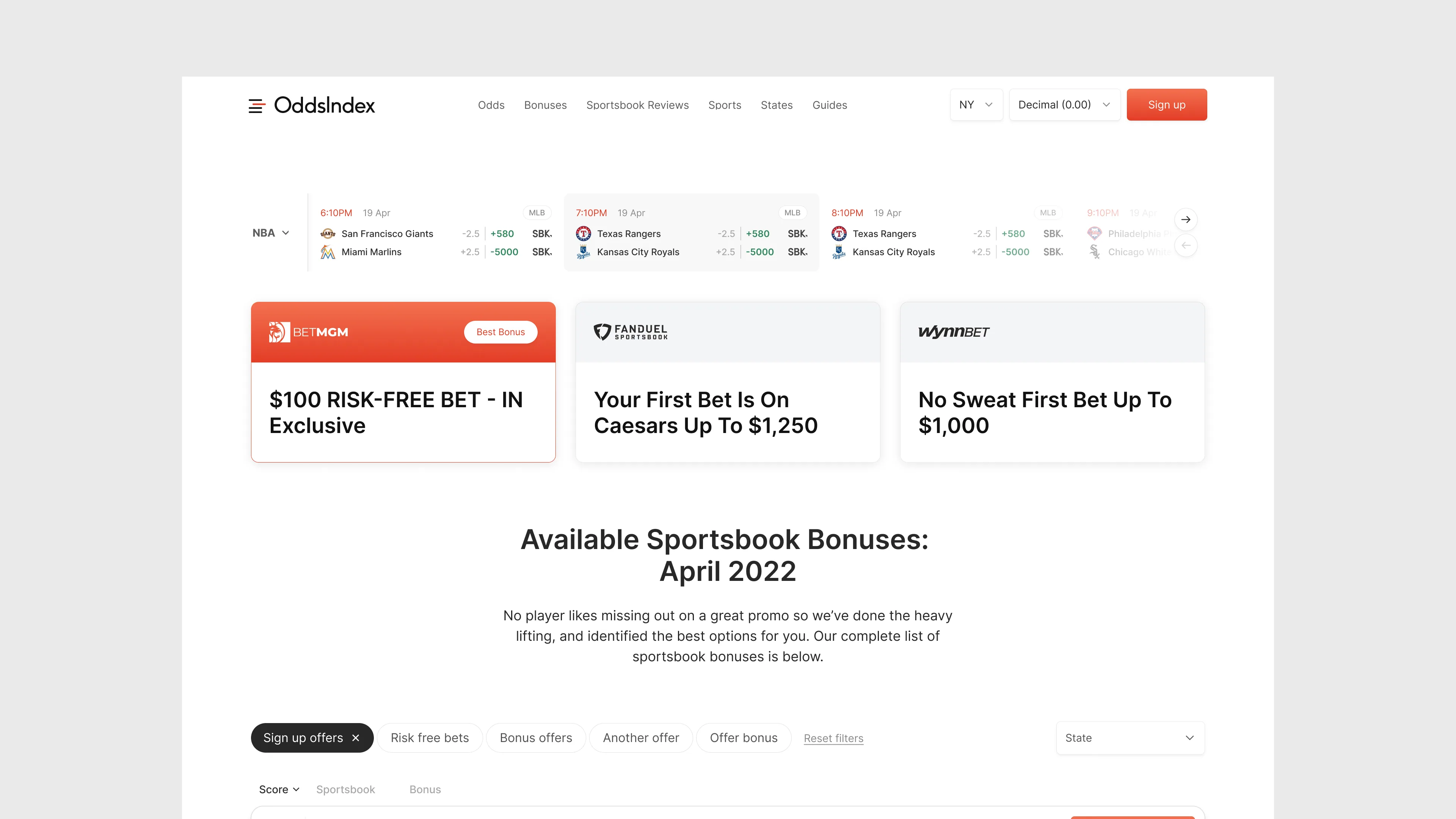Website homepage