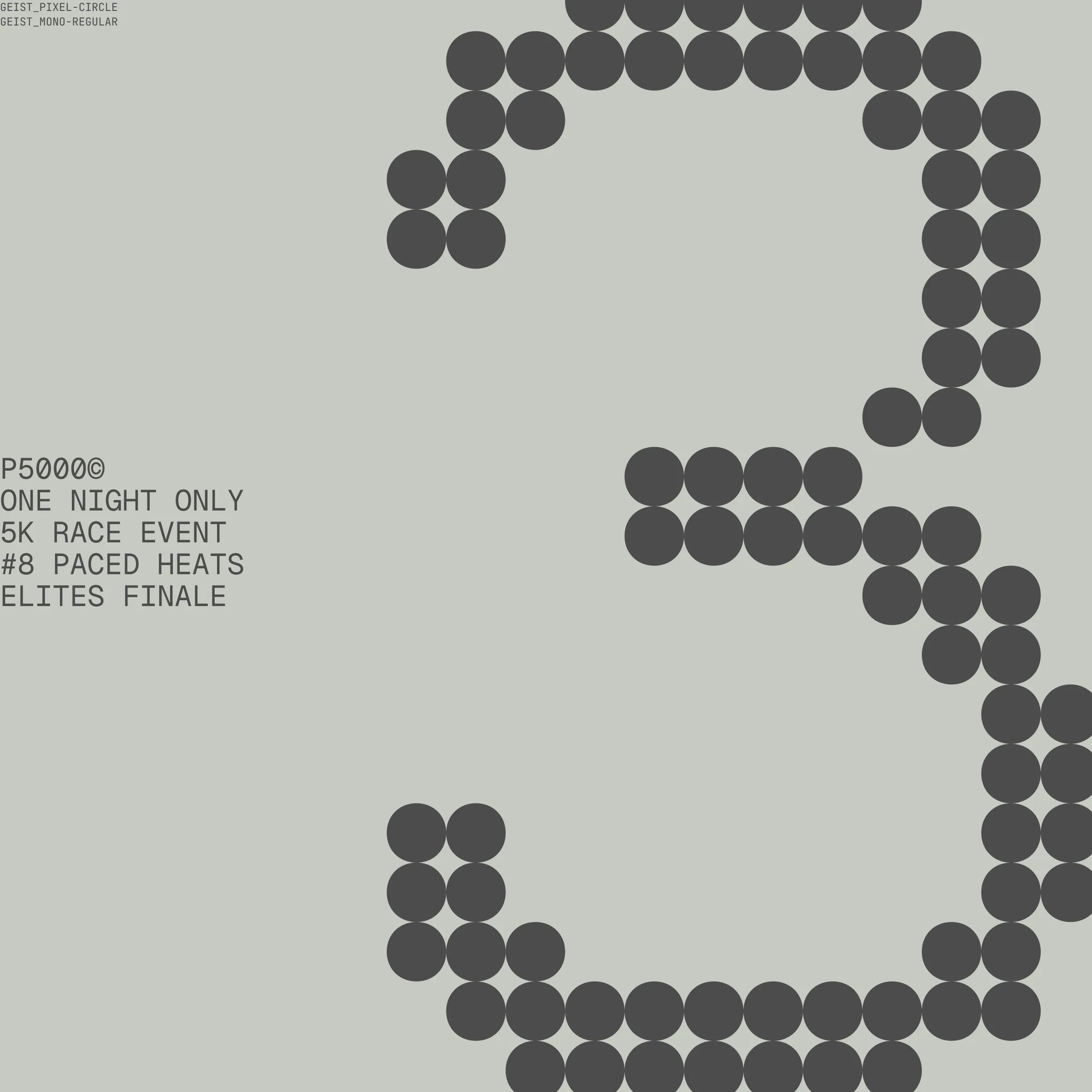 typographic layout with large 3