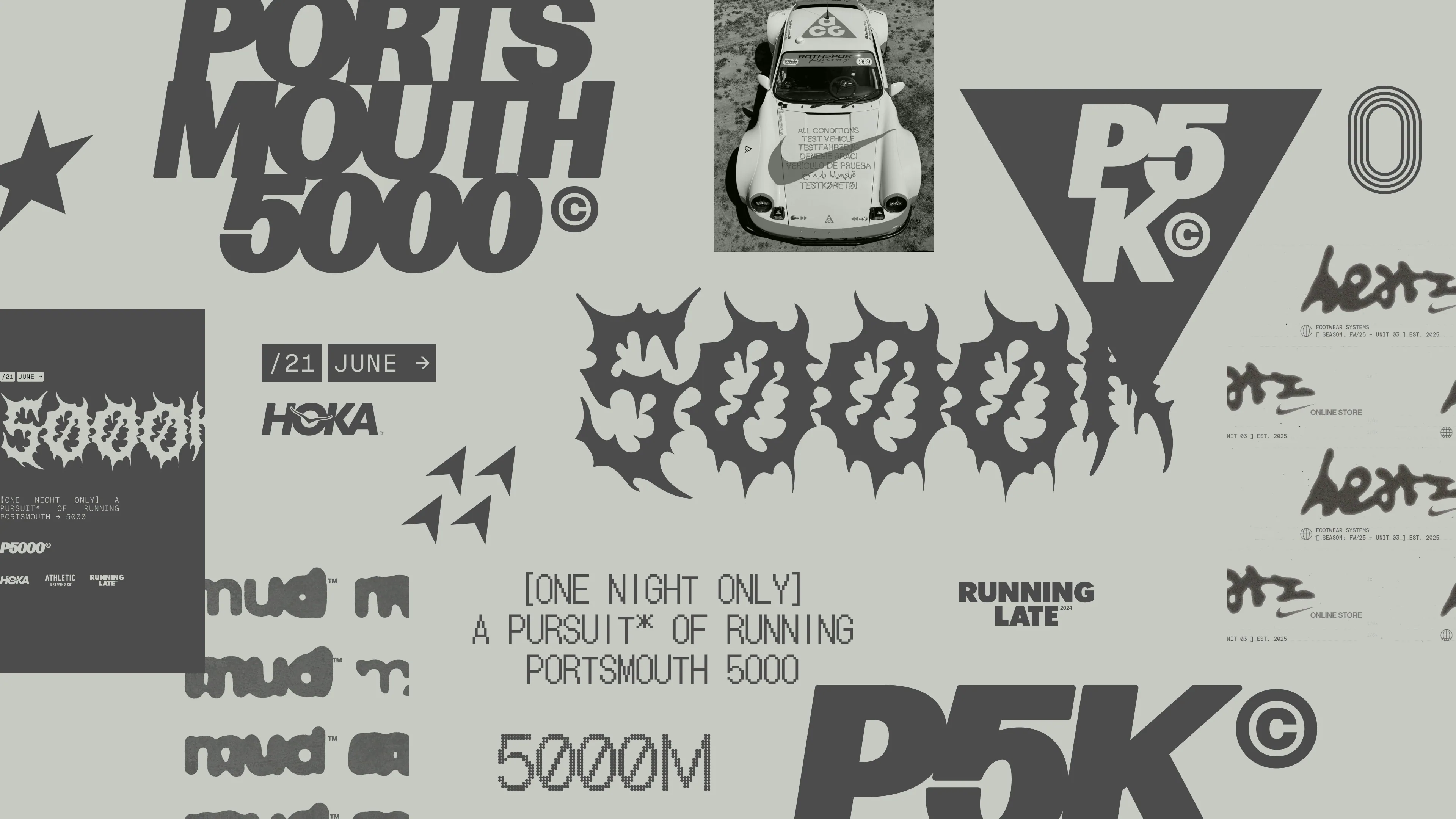 working moodboard of typographic ideas