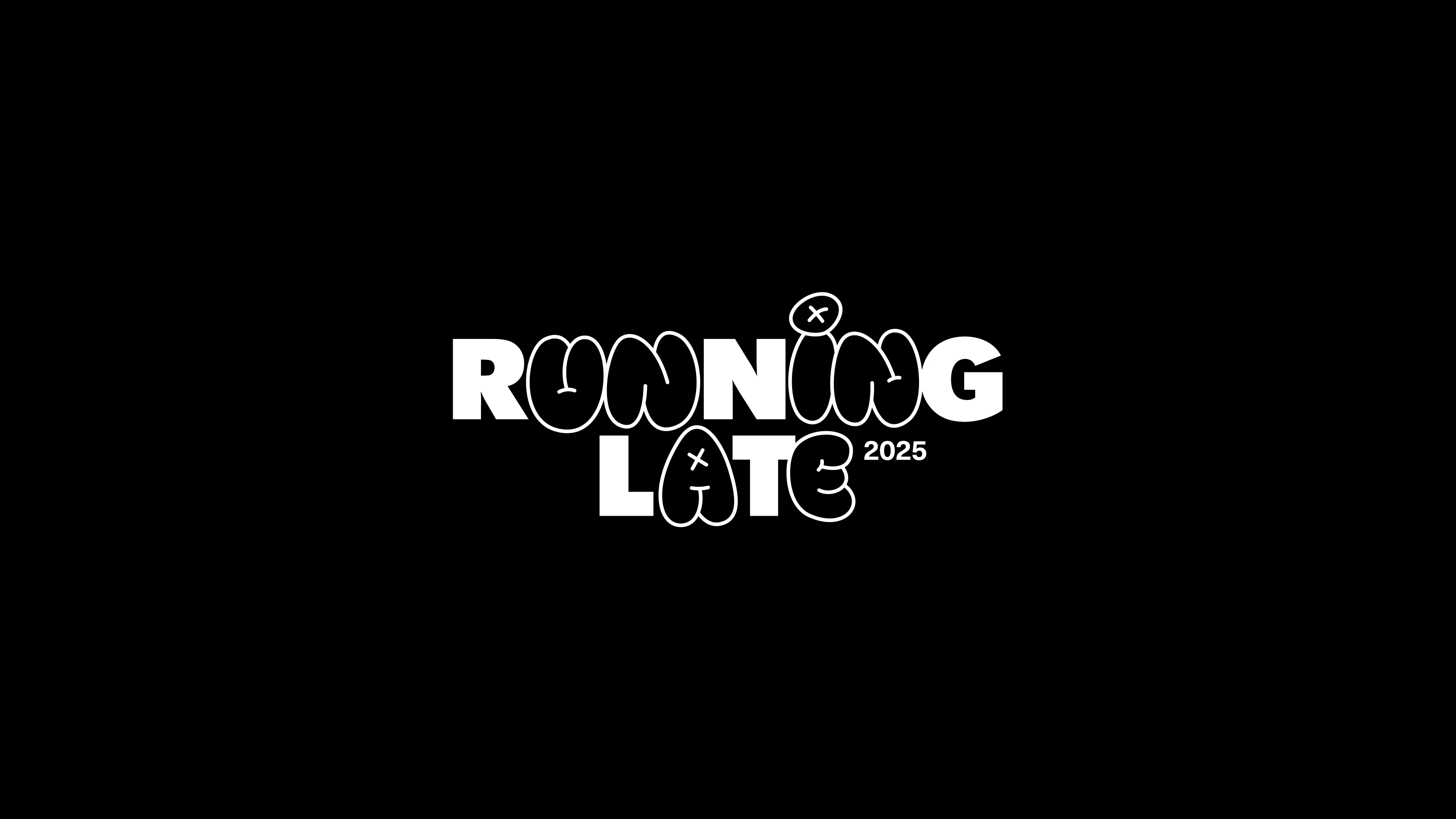 Running Late cartoon logo