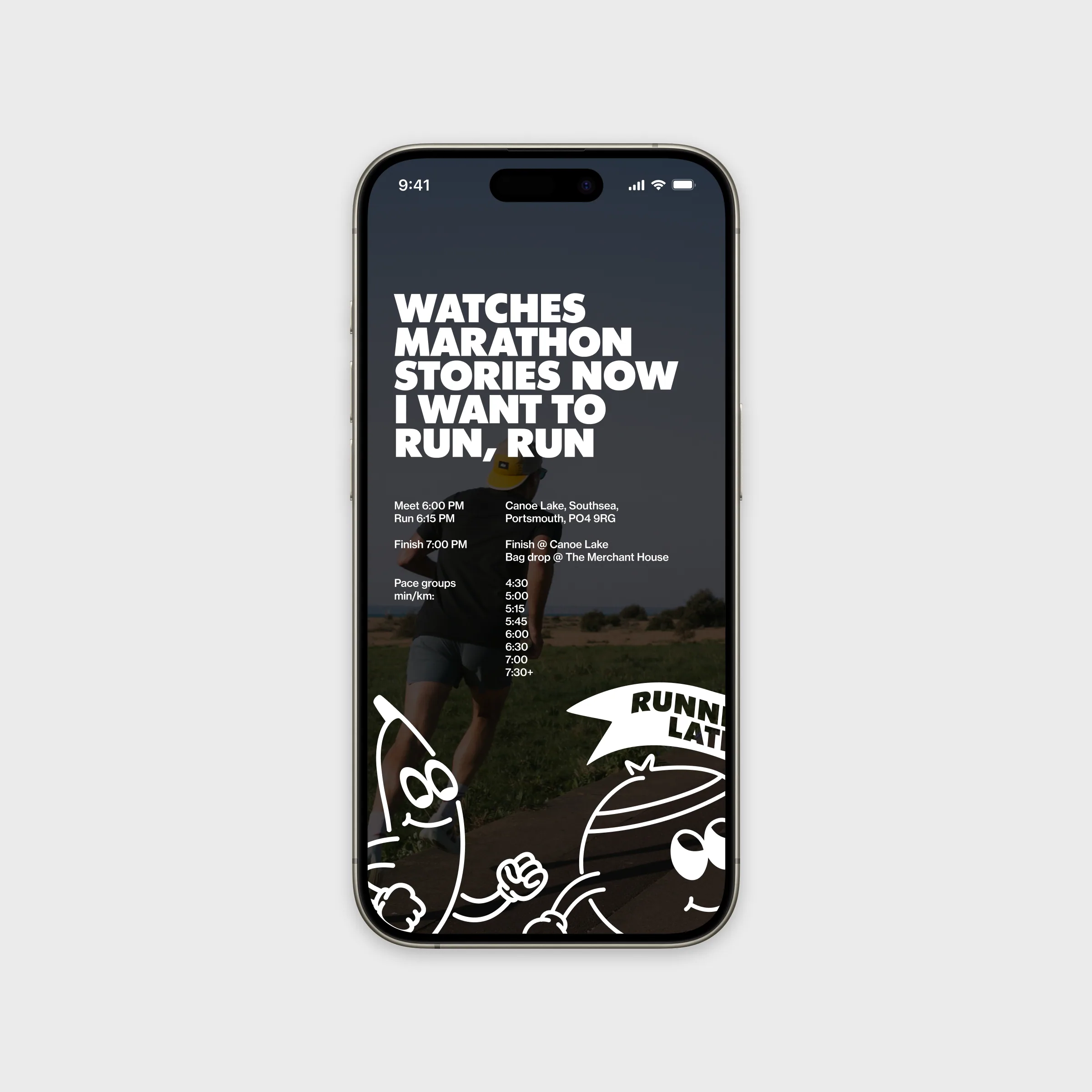 iPhone mockup with Instragram story