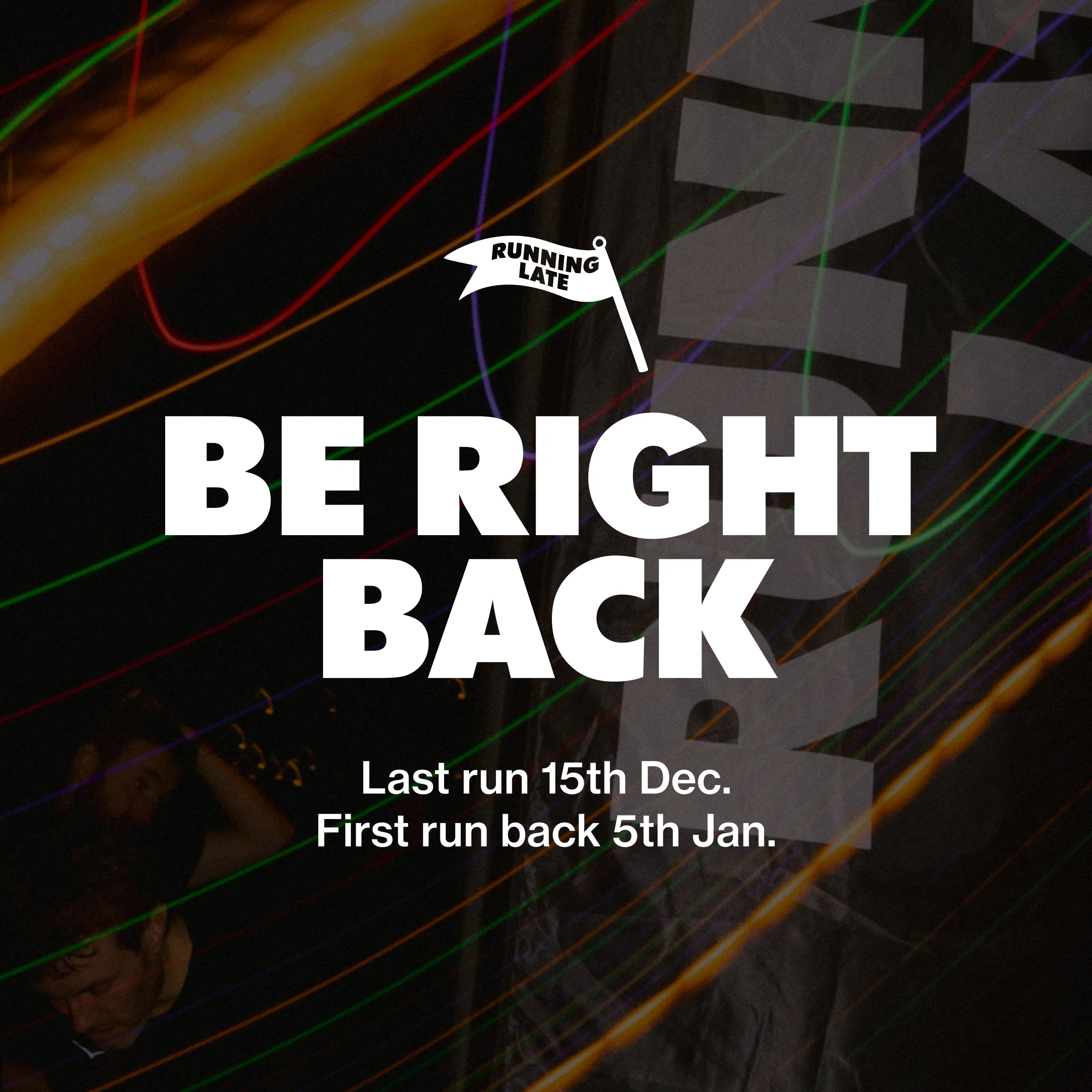 Be right back social post
