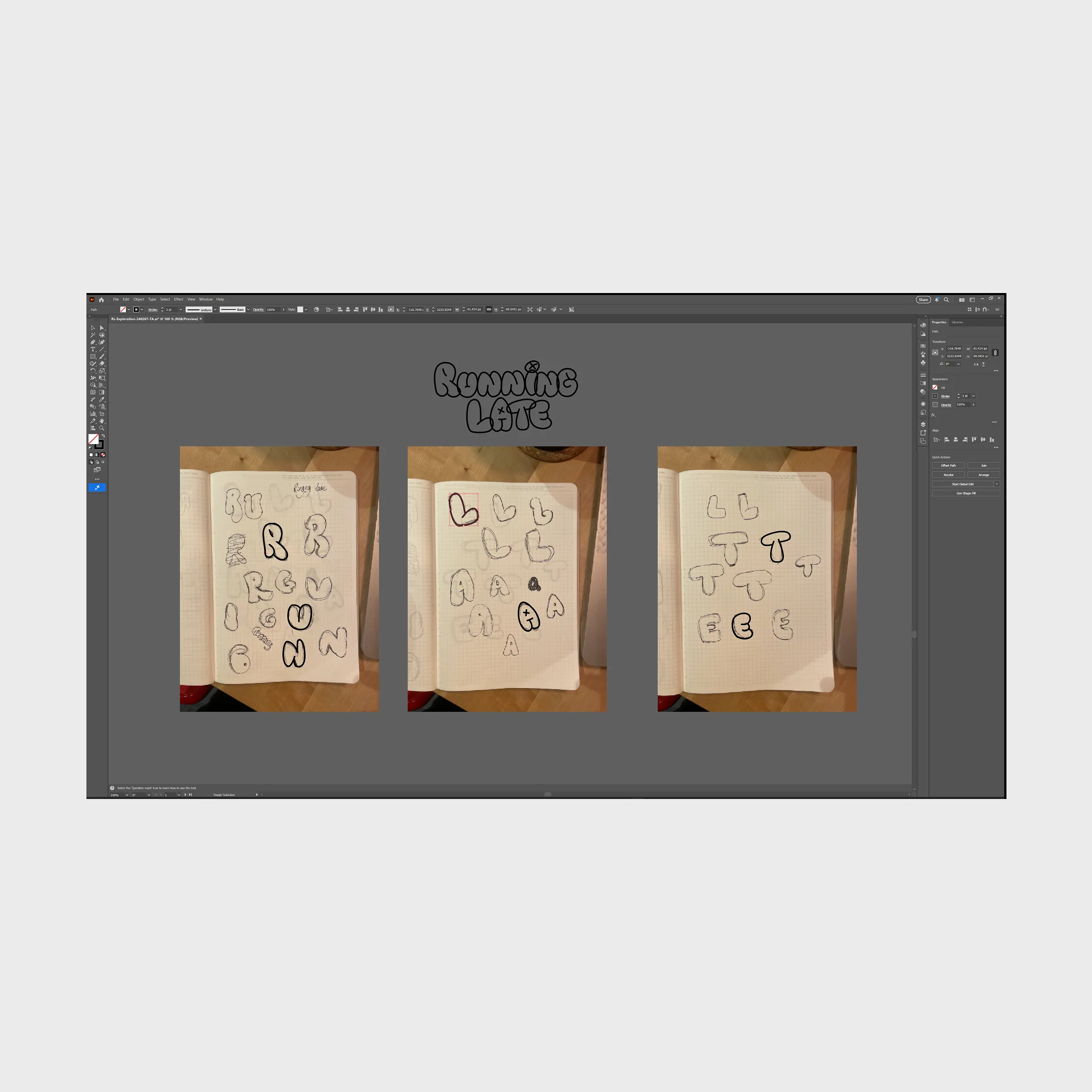 Running Late logo working